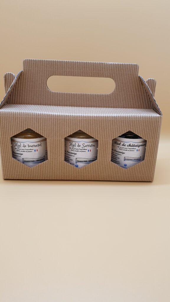 Coffret De 3 Pots En 250g | Miel-de-perceneige.net